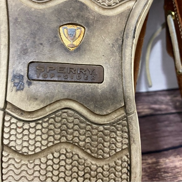 Sperry Men's Top Sider Gold Cup Boat ASV 2 Eye Brown Leather Shoes Size 9M - Picture 11 of 16